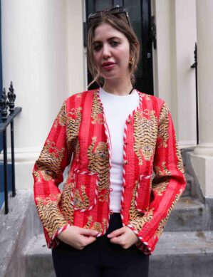 New Red Tiger Women Color-Full Handmade – 100% Cotton Outfit Top for outing, outdoor, summer and winter